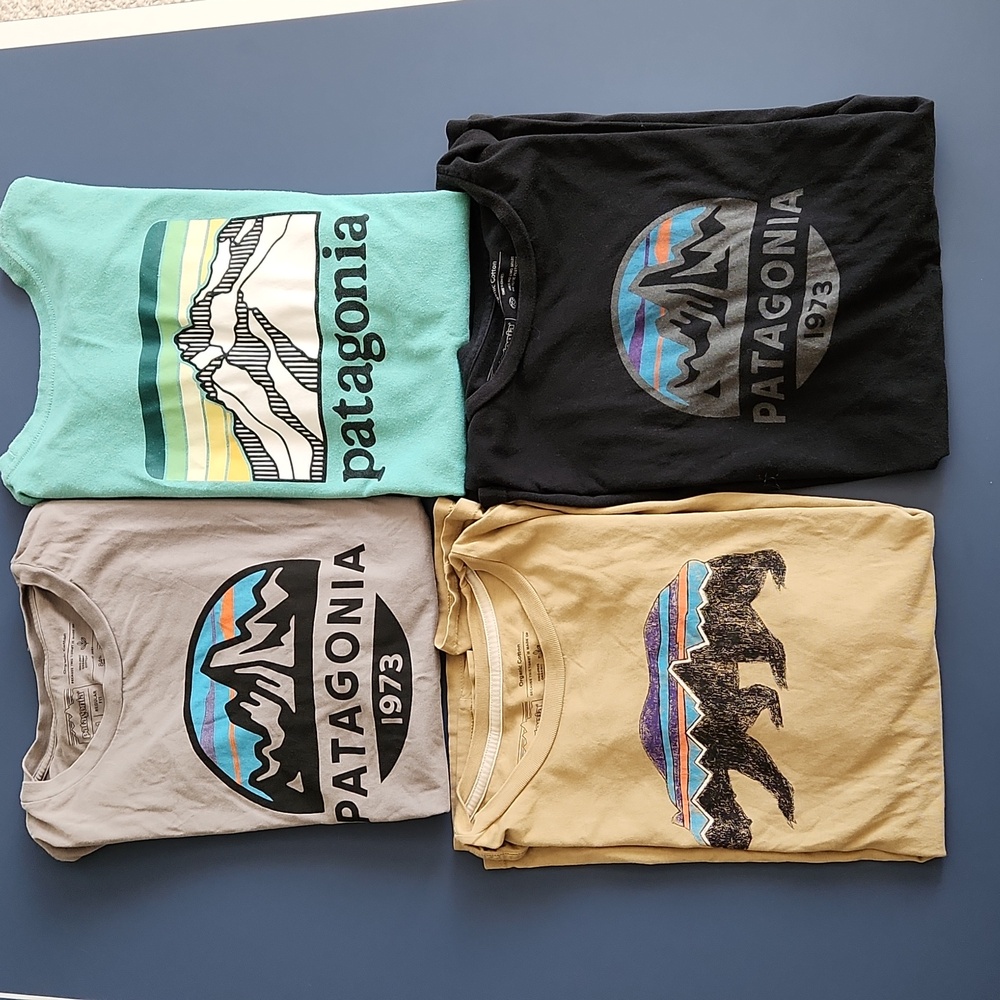 Men's Patagonia Tshirt, bundle of 4